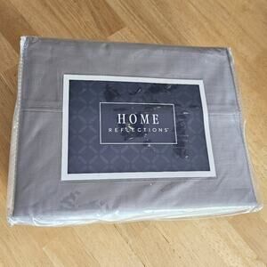 Home Reflections 800 Thread count Twin XL Sheet Set Gray NIP